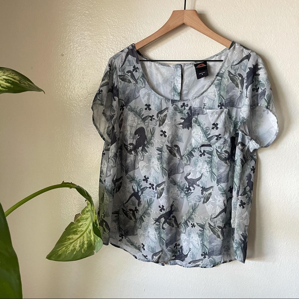 Torrid | Jurassic World Abbey Georgette Blouse - Picture 2 of 8